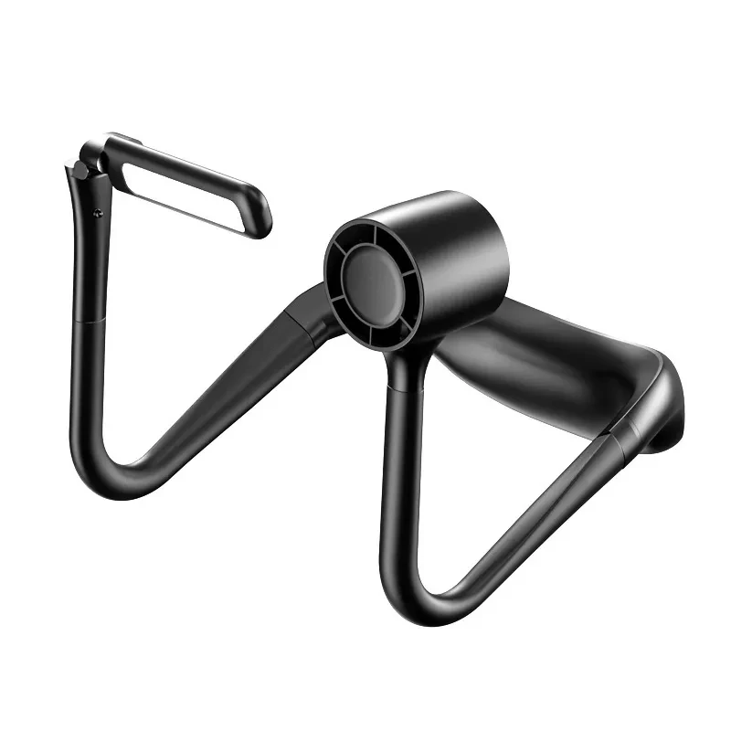 Lazy Hanging Neck Fan with Light – Portable USB Rechargeable Bladeless Fan