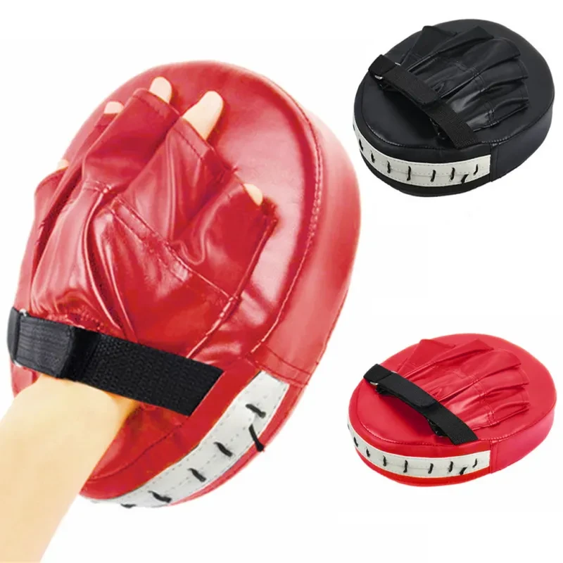 Kickboxing Punch Mitts – PU Leather Target Pads with Foam Cushion