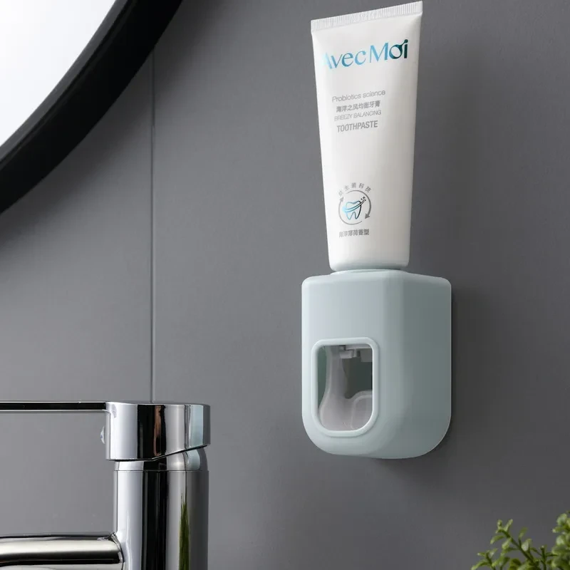 Nordic Automatic Toothpaste Dispenser – Wall-Mounted, No-Drill, Quantitative Extrusion Toothpaste Holder