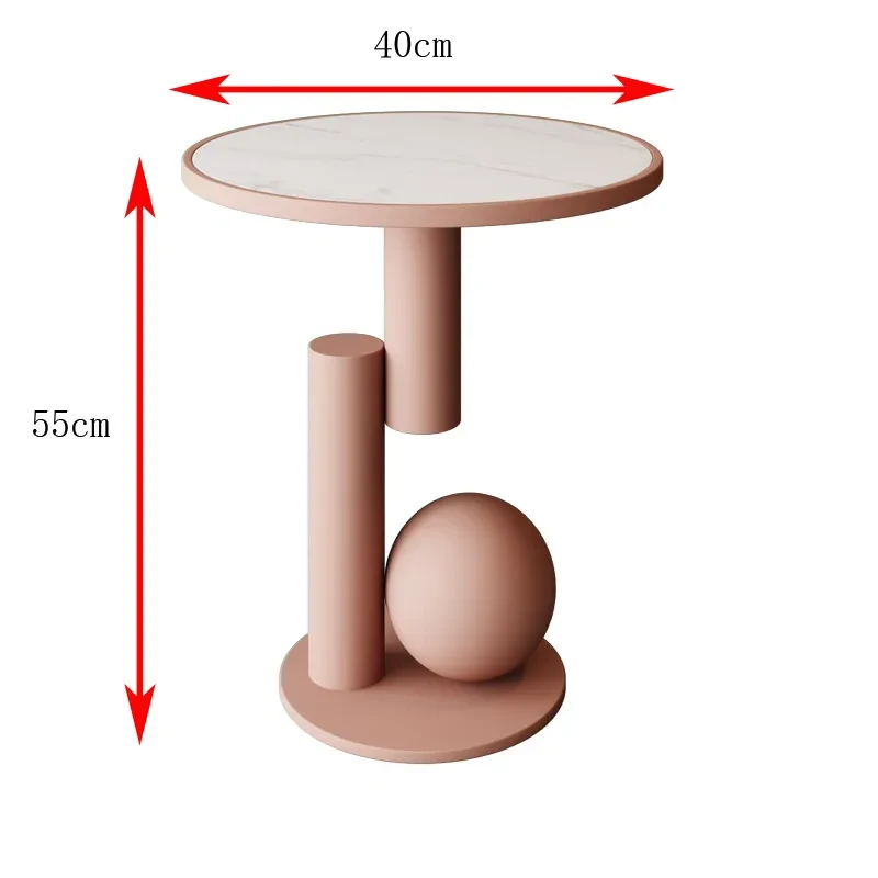 Simple Iron Bedside Table – Modern Metal Accent Side Table