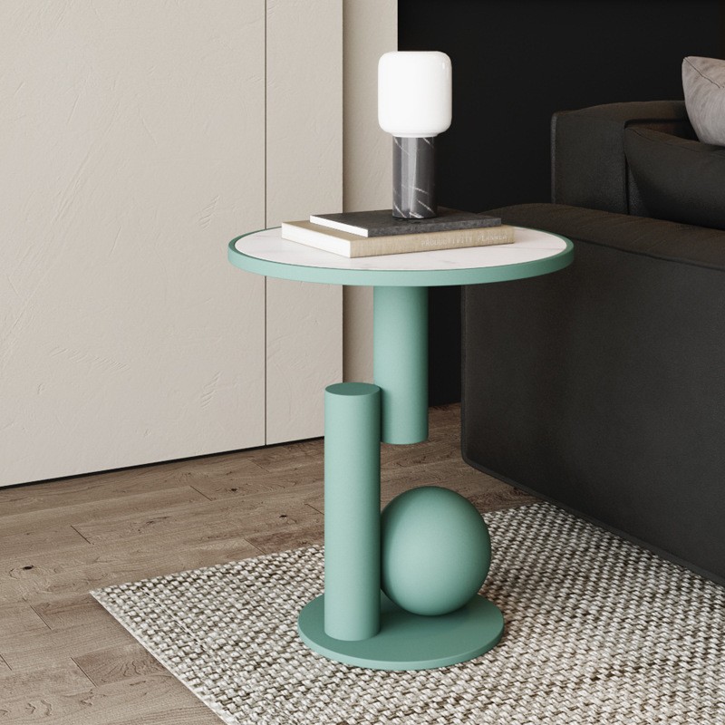 Simple Iron Bedside Table – Modern Metal Accent Side Table