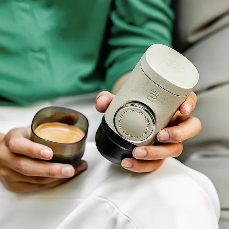 Manual Espresso Portable Capsule Coffee Machine | Outdoor Handheld Coffee Maker