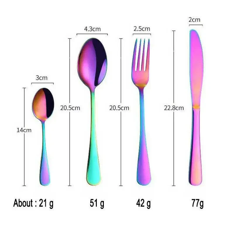 24-Piece Deluxe Stainless Steel Cutlery Set