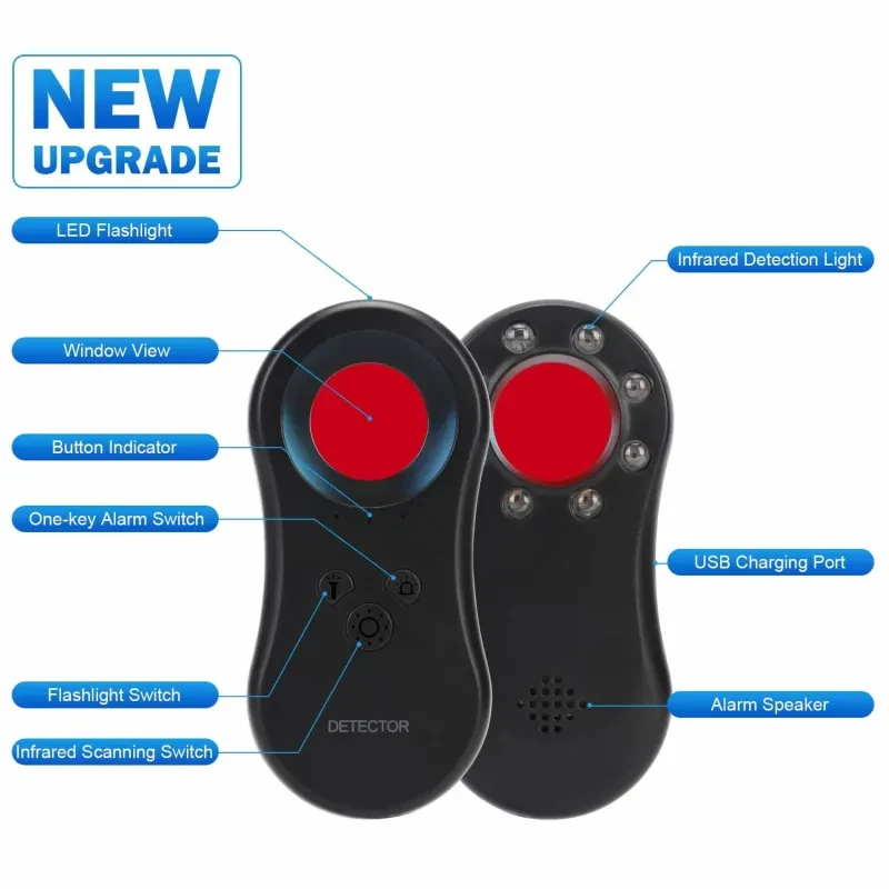 Infrared Detector Hotel Anti-Peeping Artifact – Hidden Camera Detector for Privacy Protection