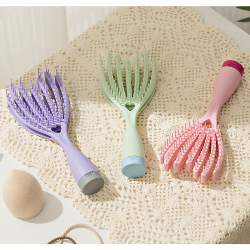 Portable Wet And Dry Hollow Hair Massage Comb – Styling Comb for Fluffy Hair and Broken Hair Finishing