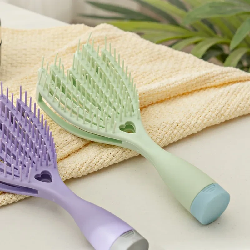Portable Wet And Dry Hollow Hair Massage Comb – Styling Comb for Fluffy Hair and Broken Hair Finishing