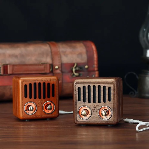 Wooden Bluetooth Speakers Retro
