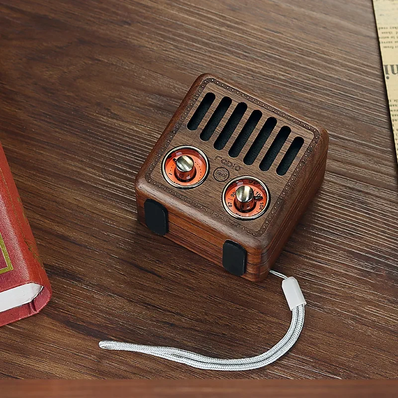 Wooden Bluetooth Speakers Retro