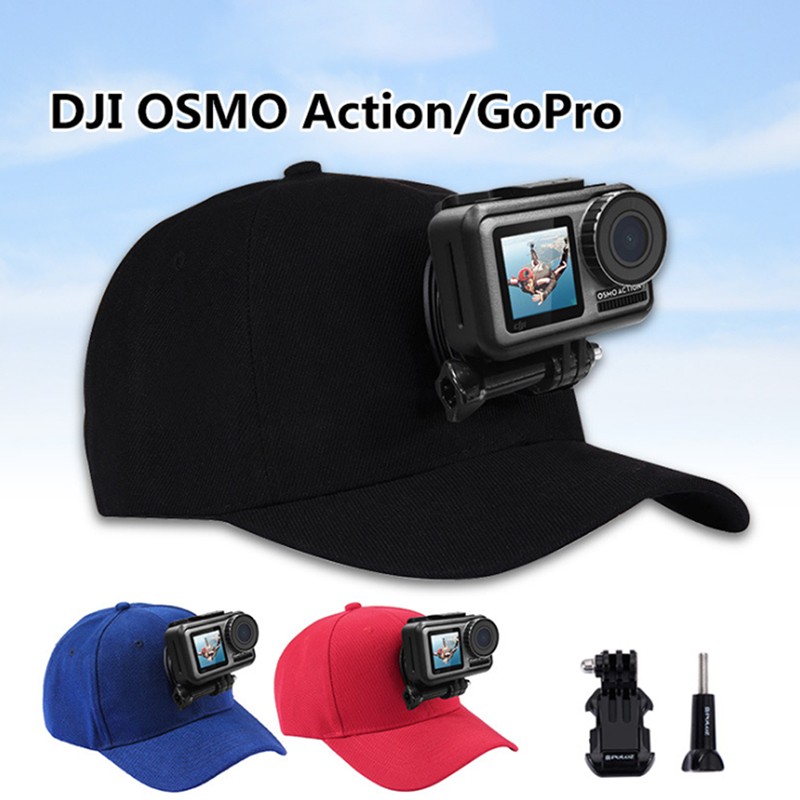 Canvas Sun Hat Cap Cycling Hiking Golfing Fishing – For Sports Action Cam Camera Video Recording