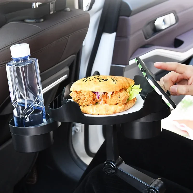 Car Small Dining Plate Dining Tray – Foldable Cup Holder