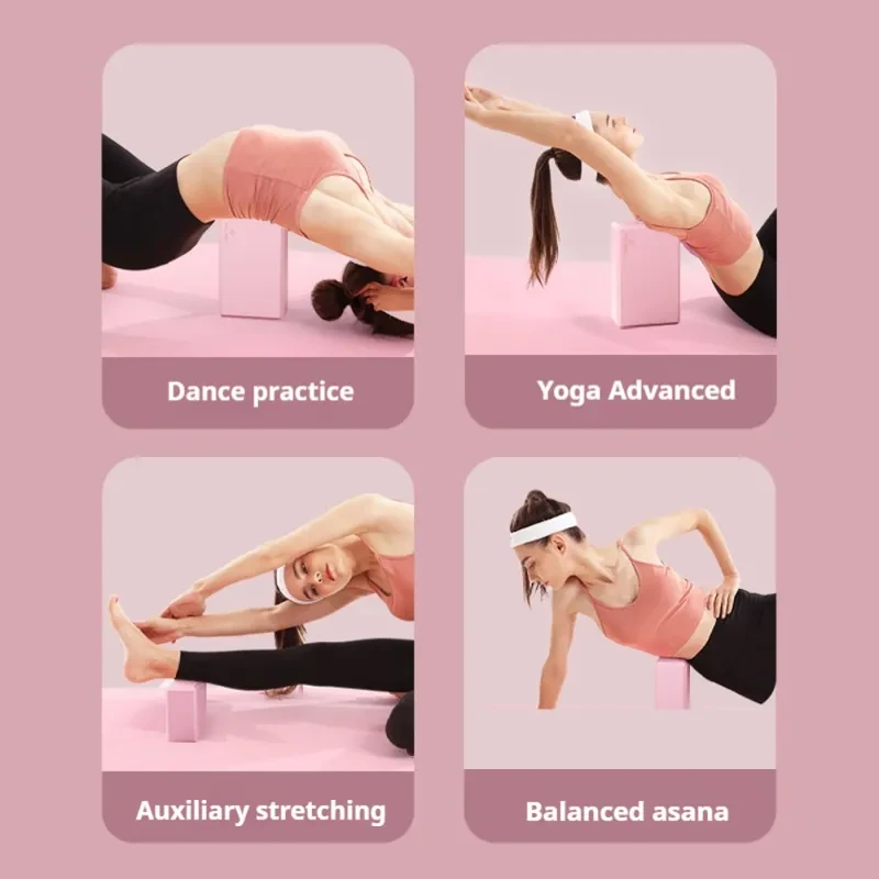 Yoga Bricks Gym Blocks Foam Brick Training Exercise Fitness Tool