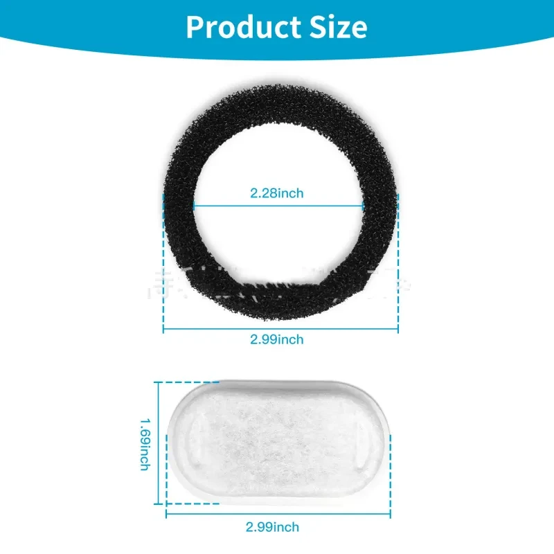 Pet Water Dispenser Accessories – Filter Element and Filter Cotton Combination