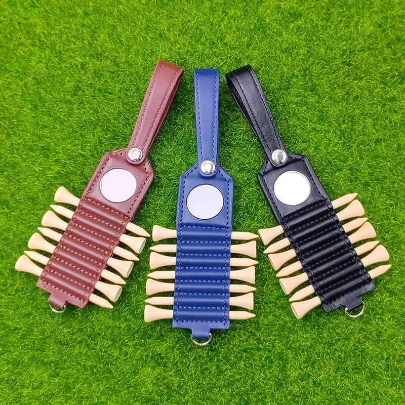 Golf Ball Nail Storage Leather Case – Golf Peg Holder