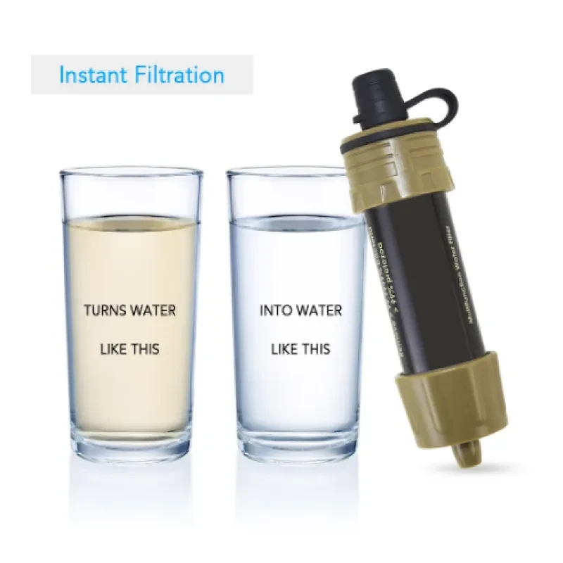 Mini Portable Outdoor Water Filter – Personal Straight Drinking Water Purifier
