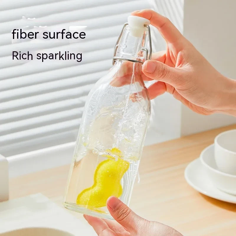 Japanese Imakara Household Kitchen Pea Sponge Bottle Wipe Cleaning Brush