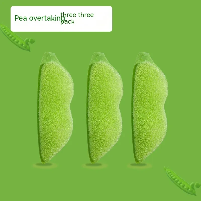 Japanese Imakara Household Kitchen Pea Sponge Bottle Wipe Cleaning Brush