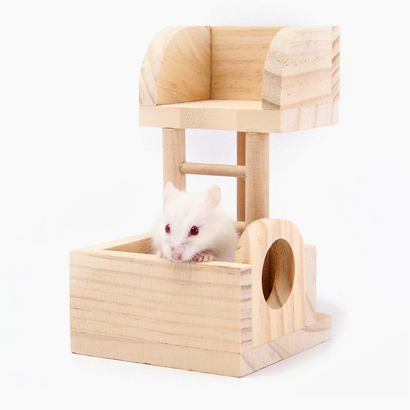 Hamster Lookout Small Pet Wooden Toy