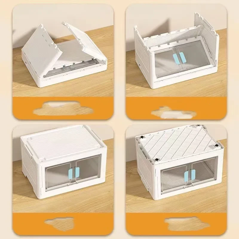 Floor-Stackable Storage Box – Large Capacity Plastic Organizer