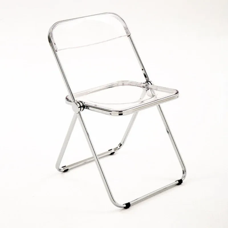 Transparent Folding Acrylic Chair – Modern Crystal Clear Stool