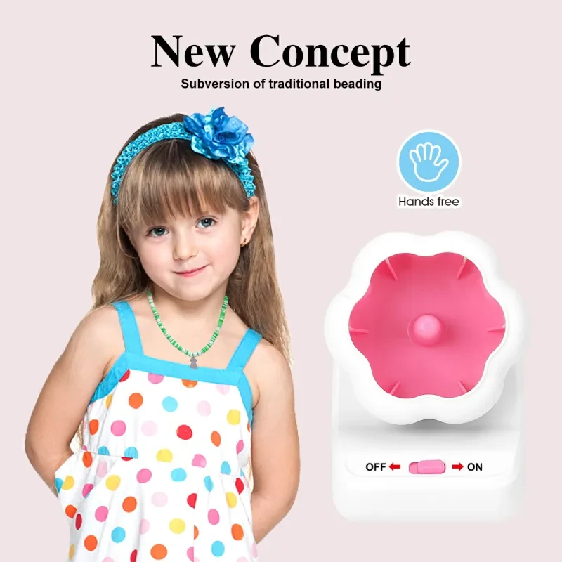 Electric Automatic Bead Stringing Machine – Educational DIY Beading Toy for Kids