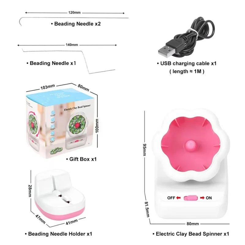 Electric Automatic Bead Stringing Machine – Educational DIY Beading Toy for Kids