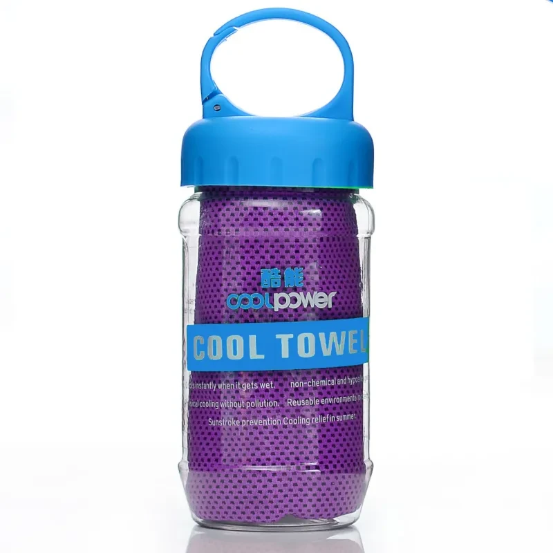 Quick-Drying Sports Towel with Portable Bottle Barrel