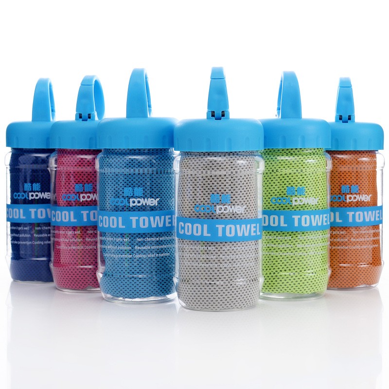 Quick-Drying Sports Towel with Portable Bottle Barrel