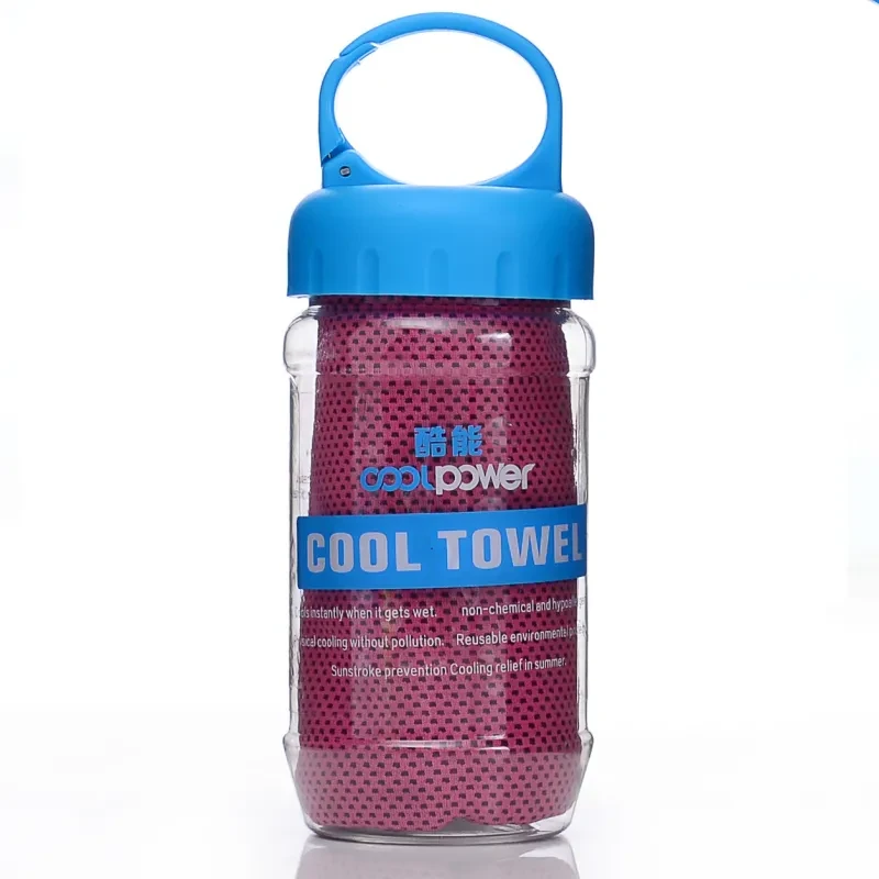 Quick-Drying Sports Towel with Portable Bottle Barrel