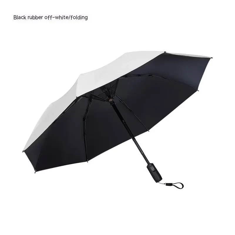 USB Power Bank Umbrella with Built-in Fan – Summer Cooling Golf Umbrella, UV Protection, Rechargeable
