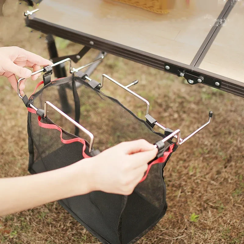Outdoor Camping Storage Net Rack – Hanging Mesh Bag for Barbecue Tools
