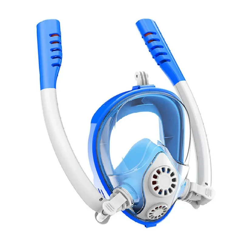 Children Easy Breath Full Face Diving Mask – Anti-Fog Snorkeling Gear for Underwater Swim