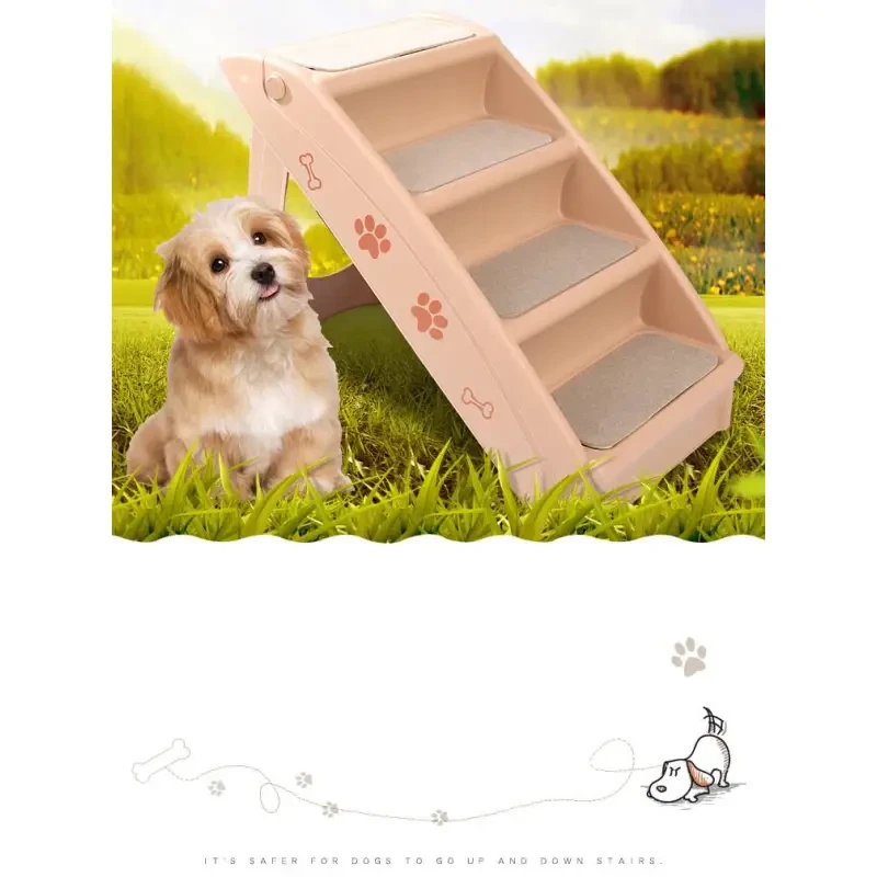 Pet Stairs Window Steps – Folding Non-Slip Ladder for Dogs and Cats Indoors