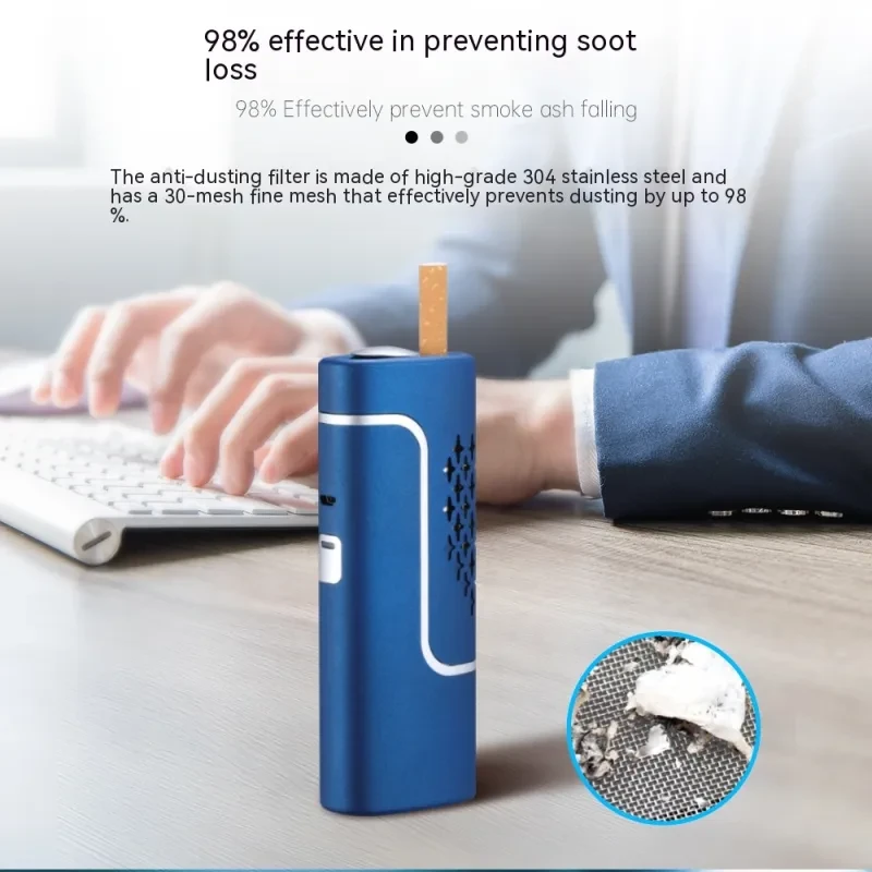 Fashion Air Purifier Smoking Device – Portable USB Metal Smoke Filter Tool