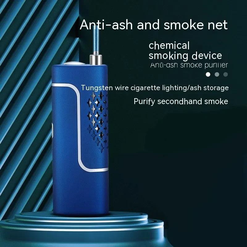 Fashion Air Purifier Smoking Device – Portable USB Metal Smoke Filter Tool