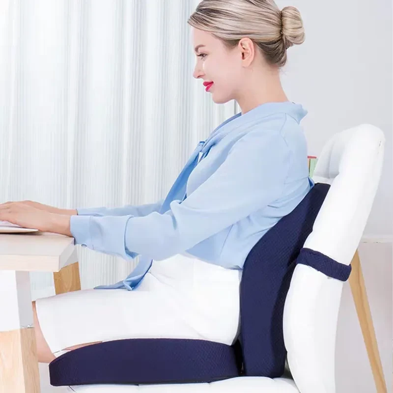 Waist Rest Seat Cushions Suit – Memory Foam Car Cushion for Comfort Support