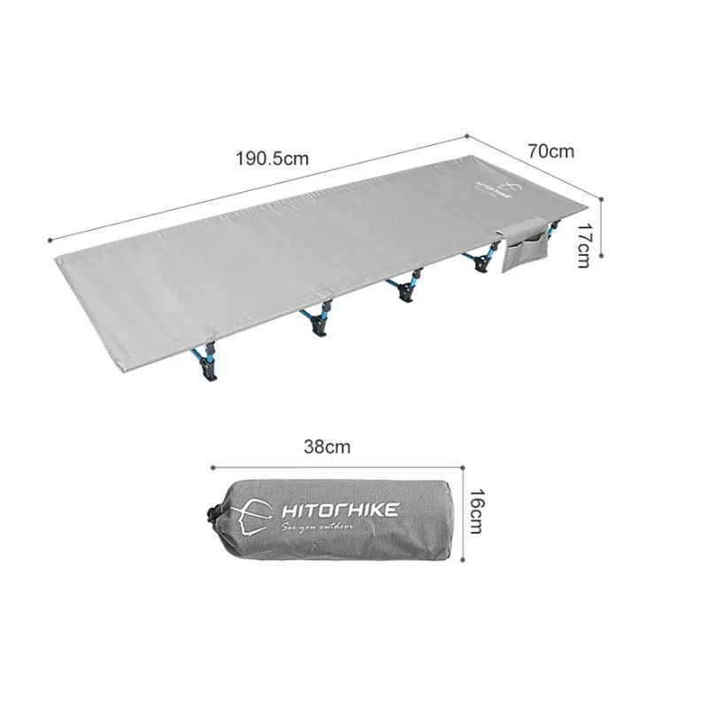 Outdoor Foldable Single Camp Bed – Portable Camping Cot for Hiking and Travel