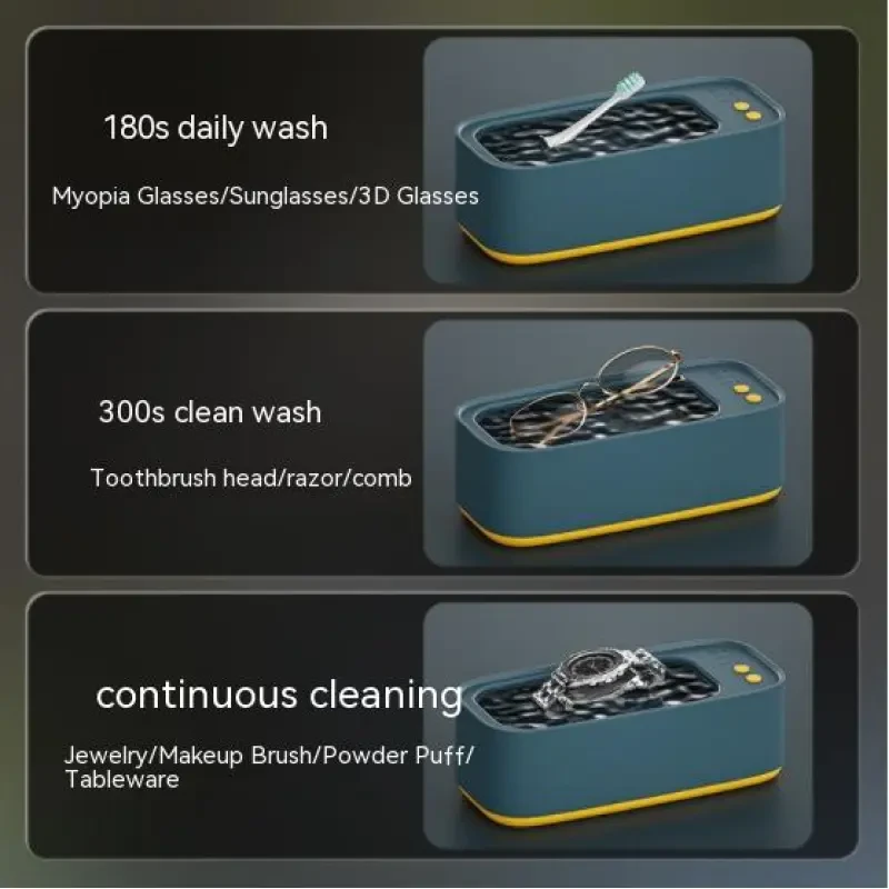 Ultrasonic Cleaning Machine – Compact Plastic Cleaner for Invisible Glasses and Accessories