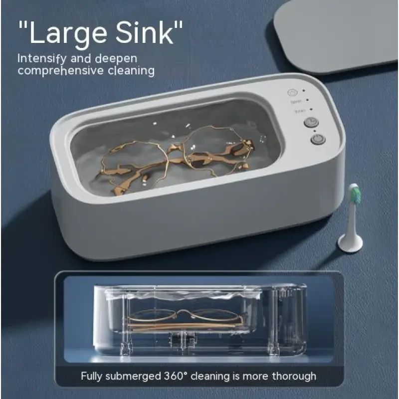 Ultrasonic Cleaning Machine – Compact Plastic Cleaner for Invisible Glasses and Accessories