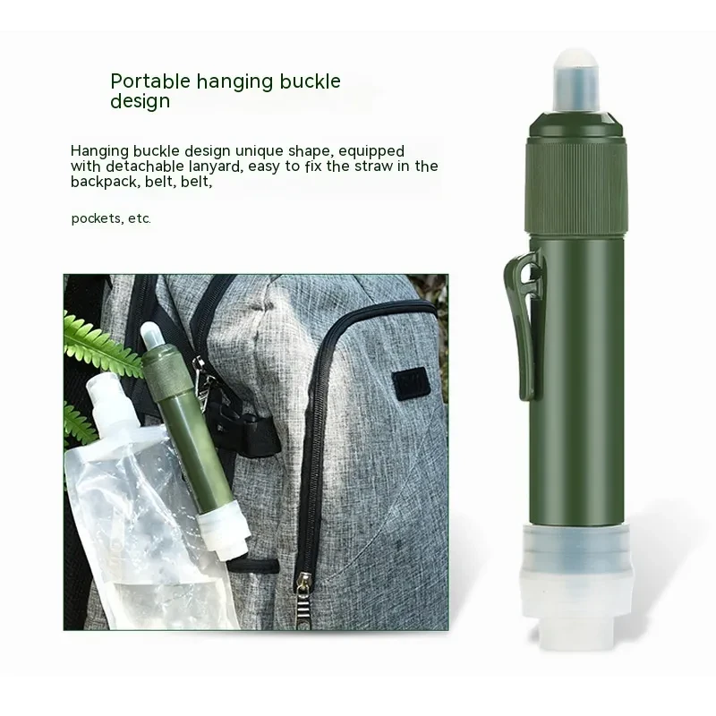 Portable Ultrafiltration Water Purifier – Camping Survival Filter with Carbon Fiber System