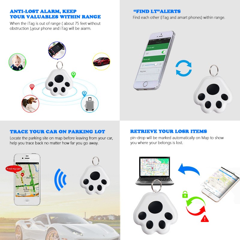 Bluetooth Smart Anti-Lost Tracker β Mobile Phone Positioning Pendant with Self-Timer Feature