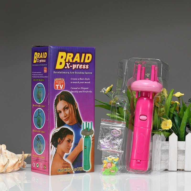 Automatic Hair Braiding Machine – 4-Head Twist & Tress Device for Quick Braids, Dreadlocks & Ponytails