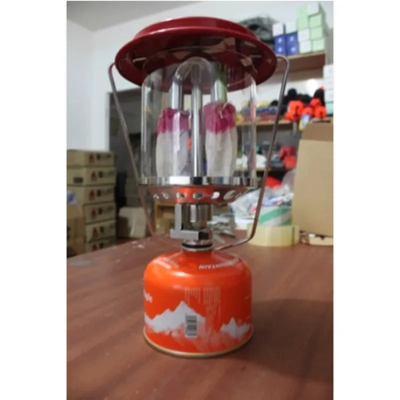 Outdoor Gas Camping Lantern β High-Brightness Tent Light with Piezo Ignition & Steel Guard