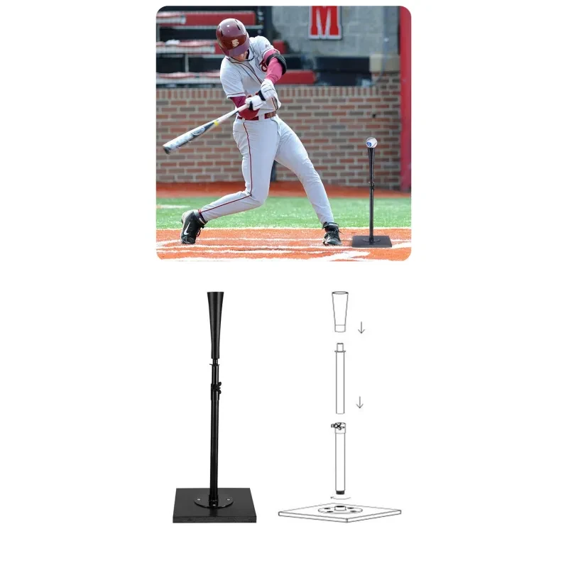 Adjustable Baseball Trainer T-Rack β Practice Tee for Batting and Hitting Drills