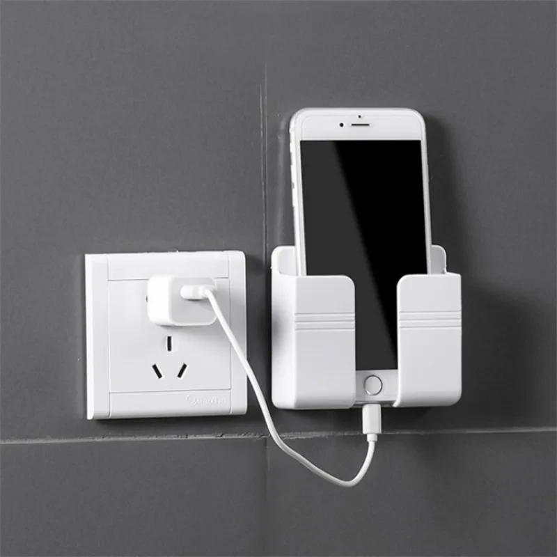 Adhesive Wall Mounted Storage Rack β No-Drill Multi-Purpose Charging Holder