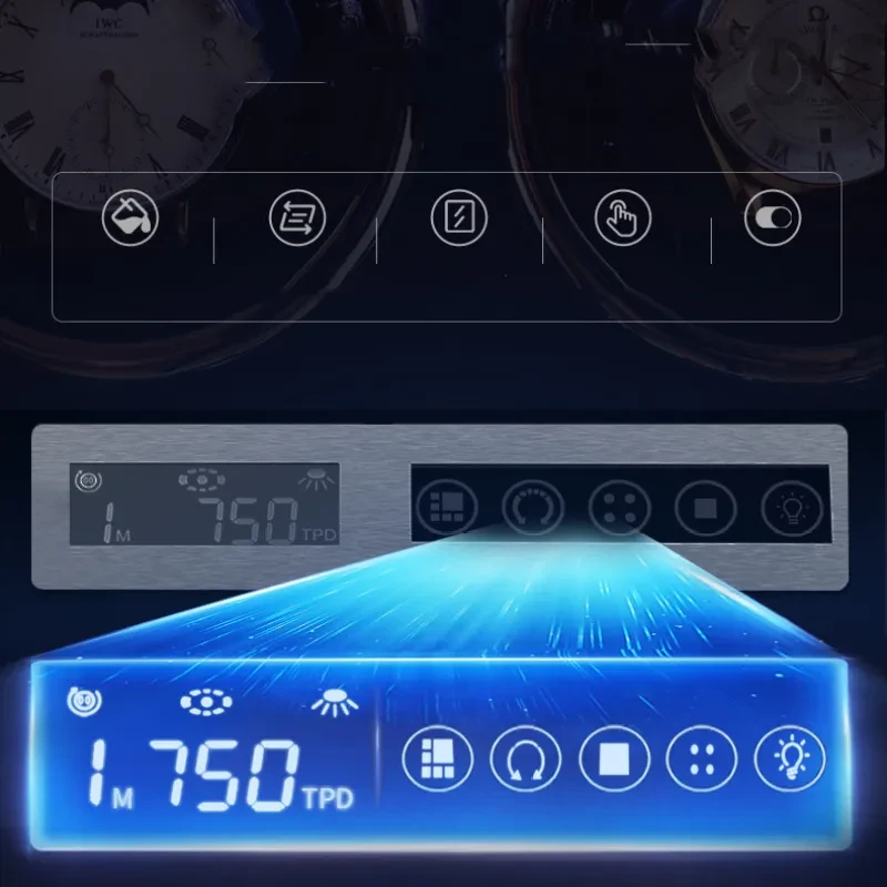Automatic Watch Winder – Mechanical Watch Storage Box with LED Touch Screen & Anti-Magnetic Design