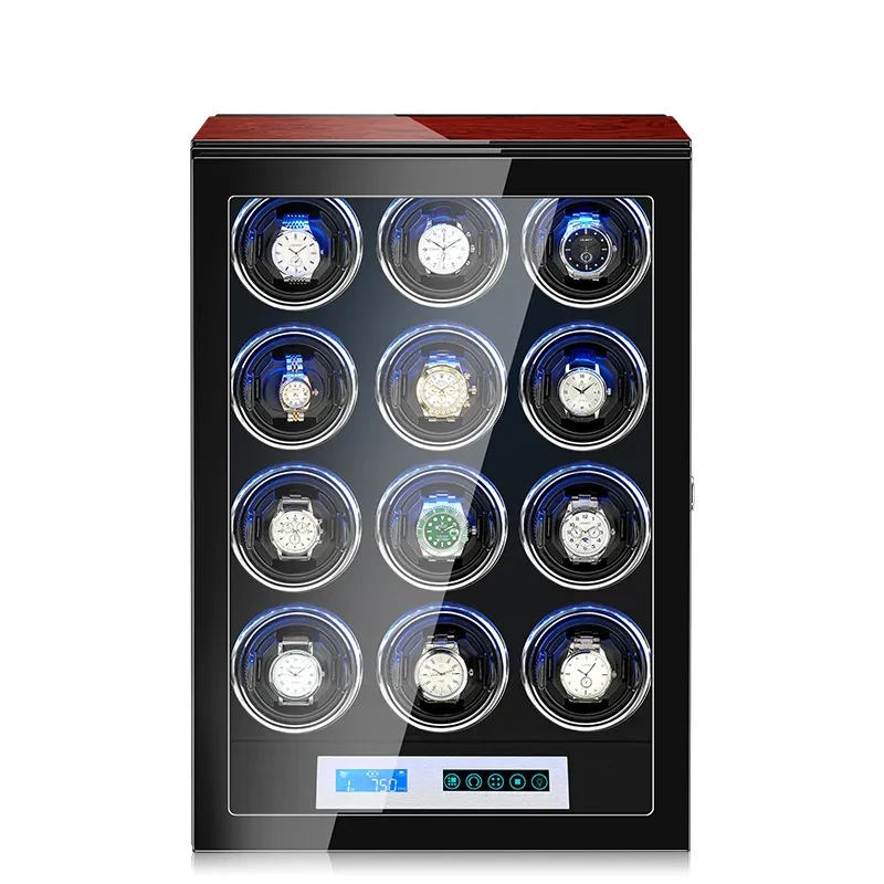 Automatic Watch Winder β Mechanical Watch Storage Box with LED Touch Screen & Anti-Magnetic Design