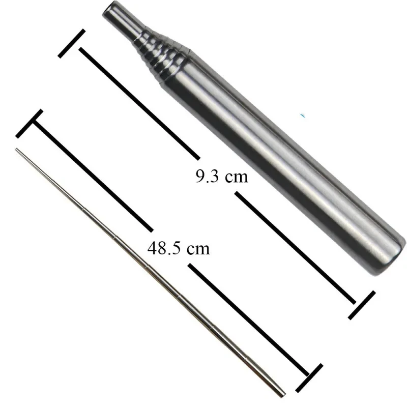 Outdoor Fire Blowing Tube – Stainless Steel Retractable Fire Starter Tool for Camping & Survival