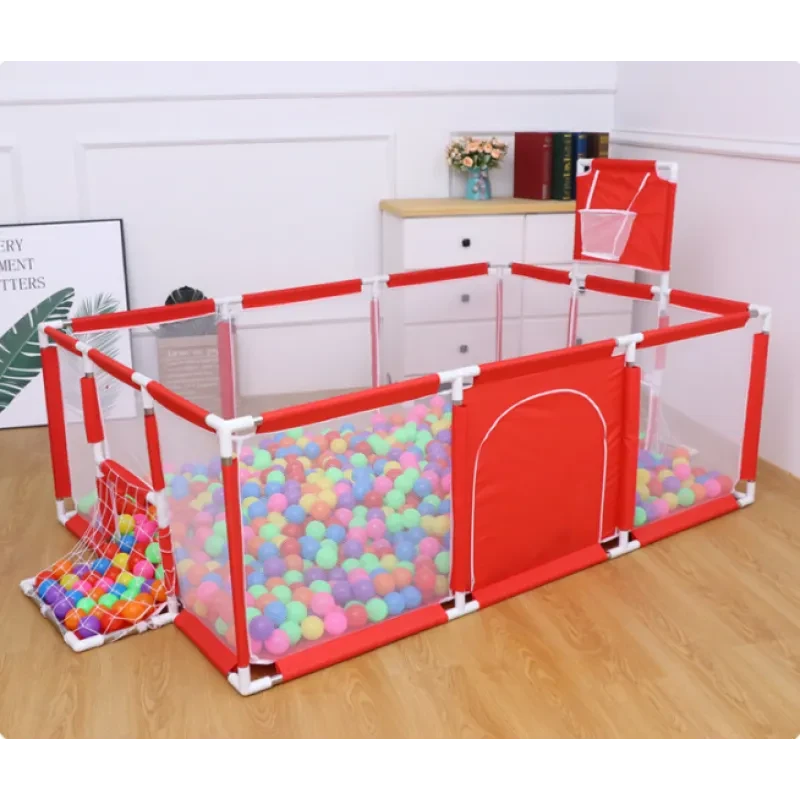 Childrens Game Fence – Indoor Play Yard with Ocean Ball Pool & Football Zone