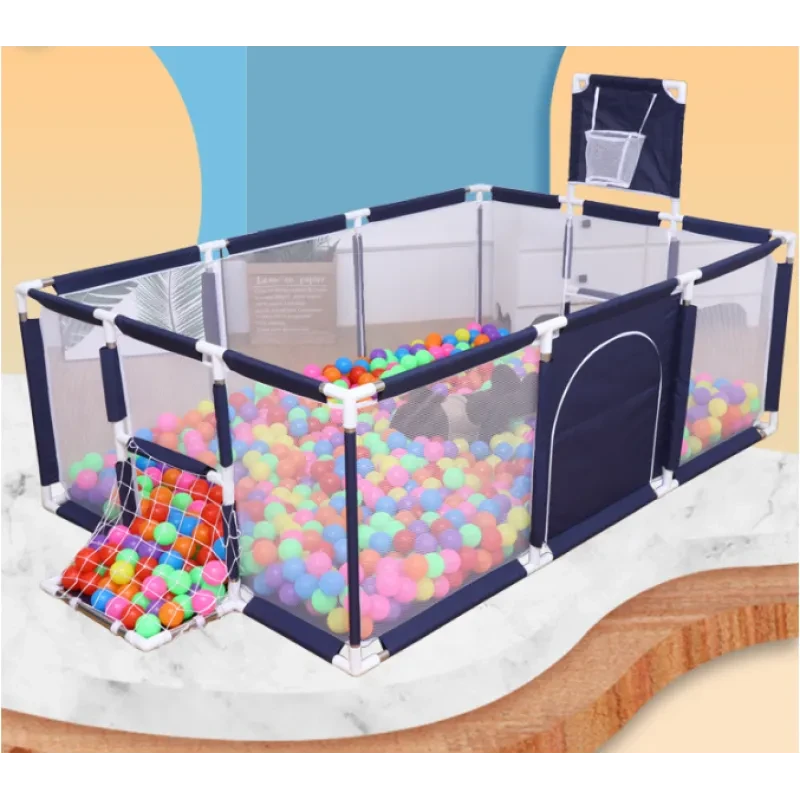 Childrens Game Fence – Indoor Play Yard with Ocean Ball Pool & Football Zone