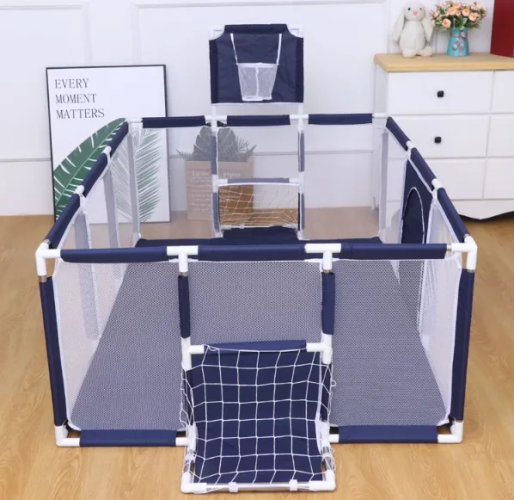 Childrens Game Fence – Indoor Play Yard with Ocean Ball Pool & Football Zone